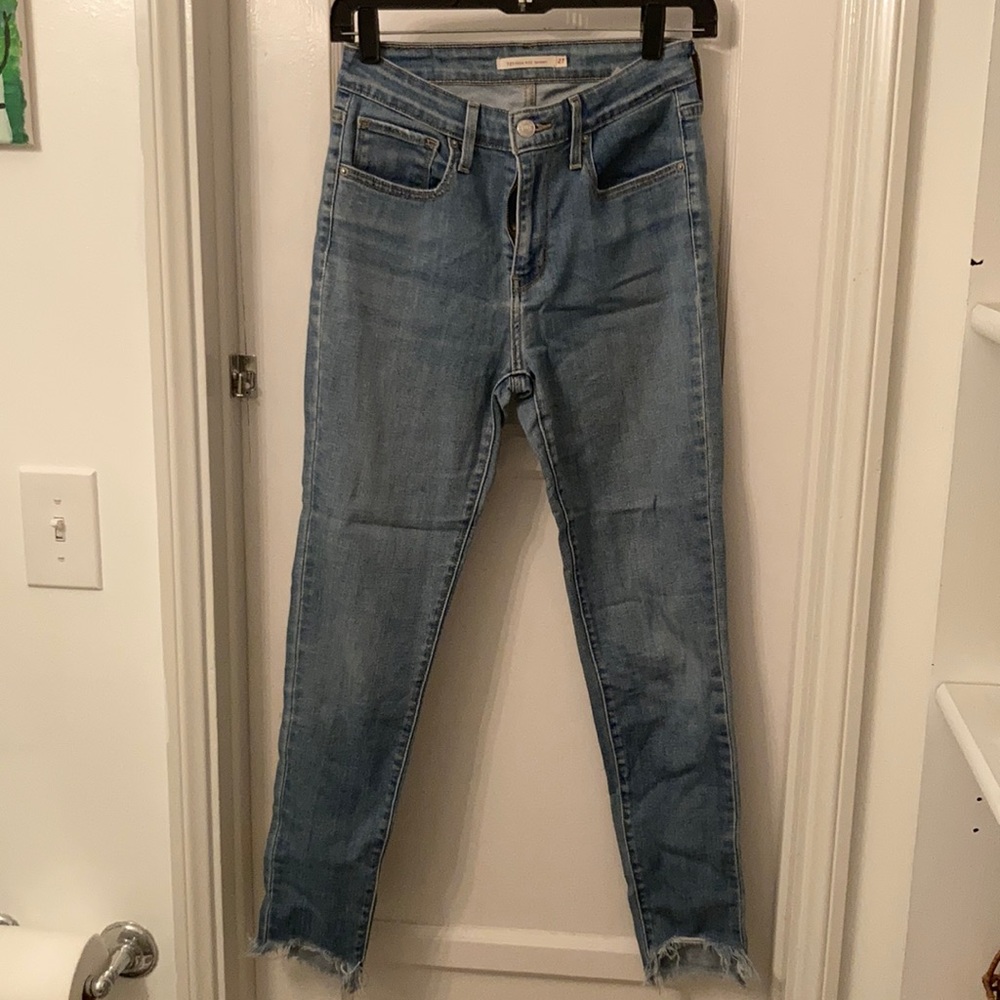 721 high rise skinny vintage Levi's jeans